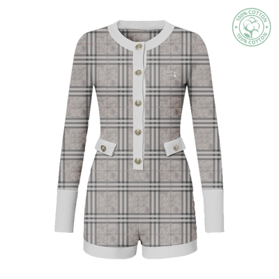 Light Kamo Plaid Dress
