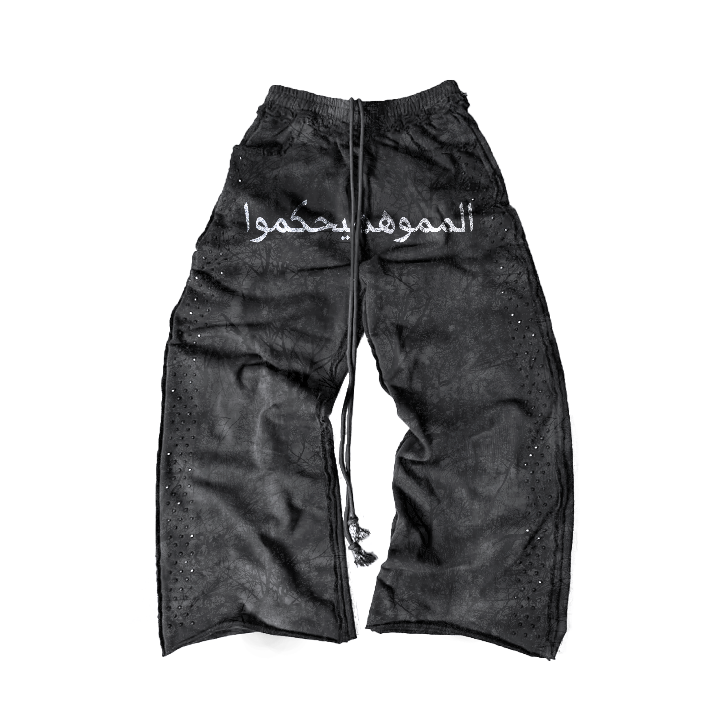 Dubai Dark Kamo Rhinestone Sweats image 0