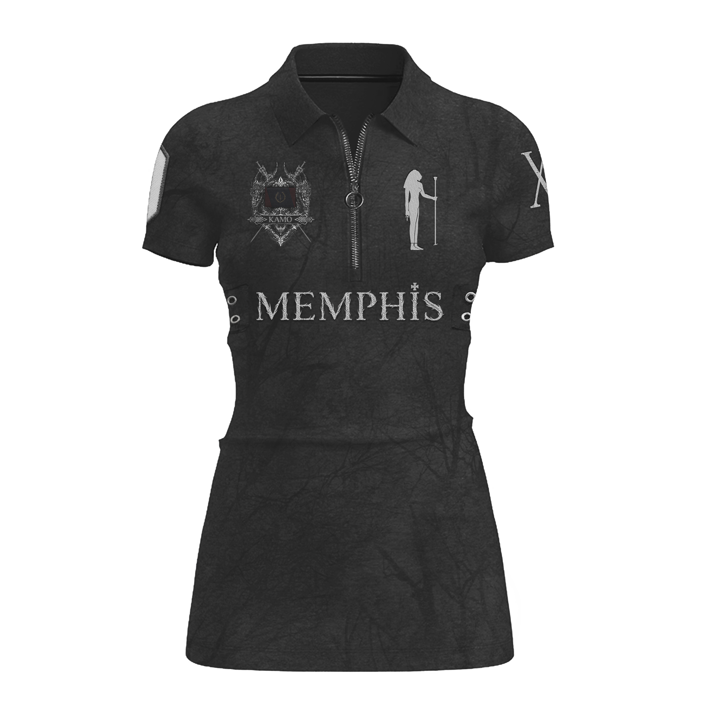 DK Women Zip Polo Dress image 0