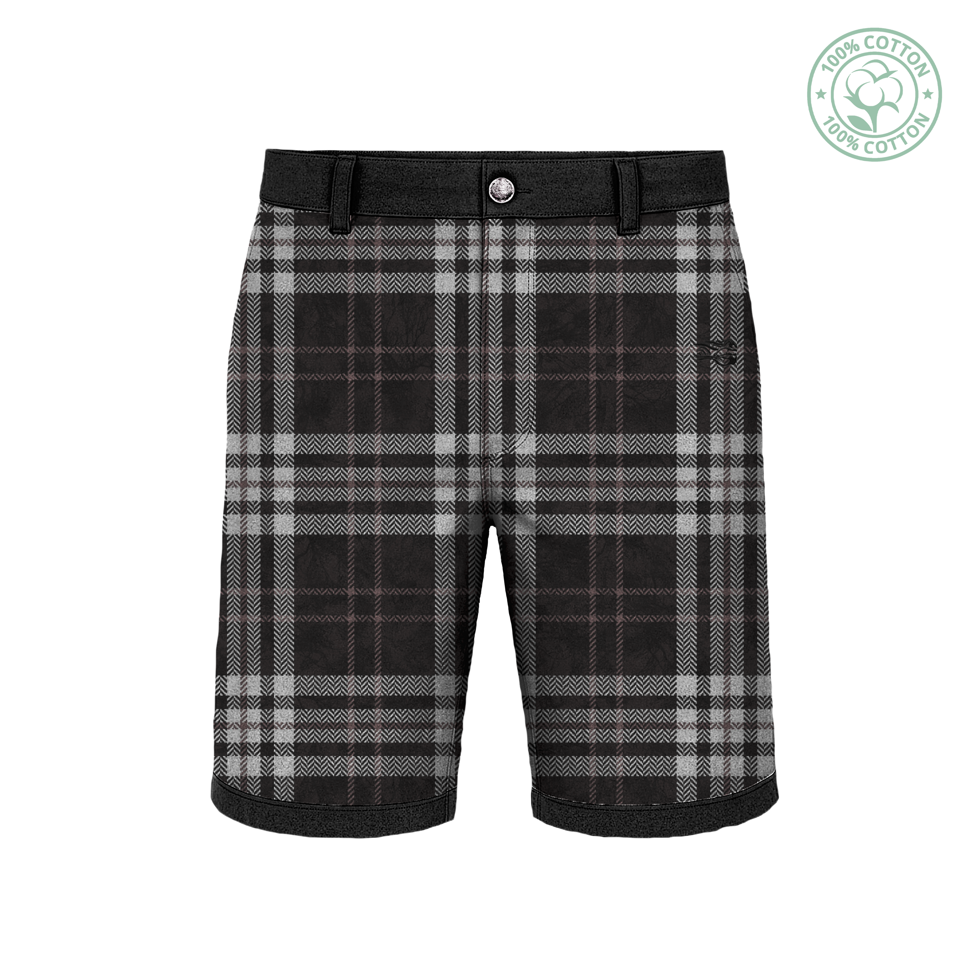 Dark Kamo Plaid Shorts