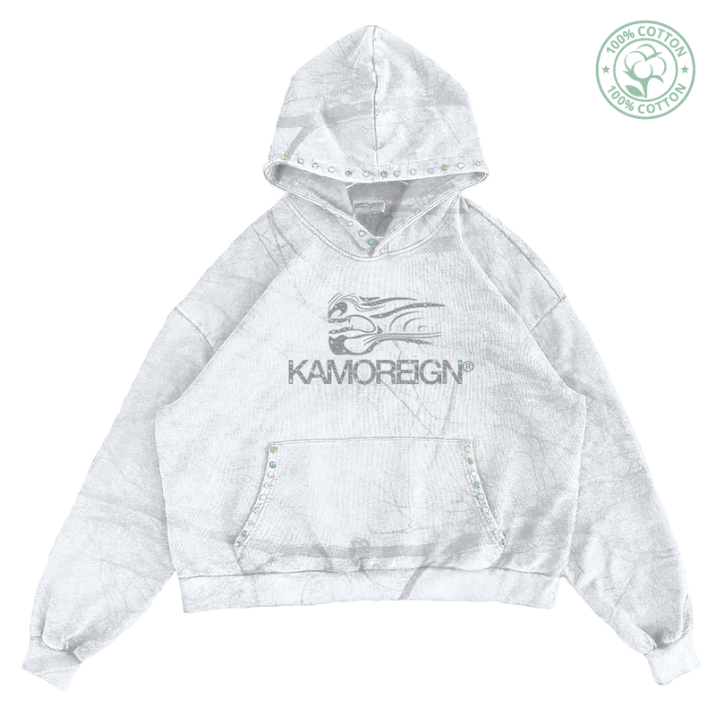 Light Kamoreign Jewel Color Wave Hoodie