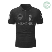 Dark Kamo Men Zip Polo