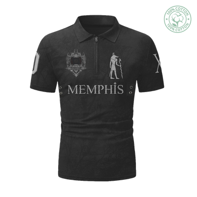 Dark Kamo Men Zip Polo