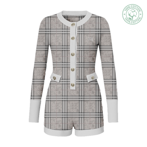 Light Kamo Plaid Dress