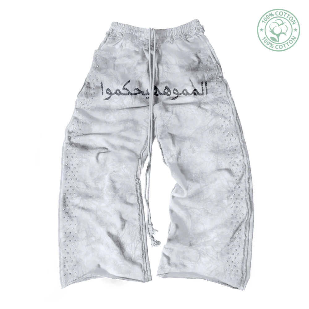 Dubai Light Kamo Rhinestone Sweats