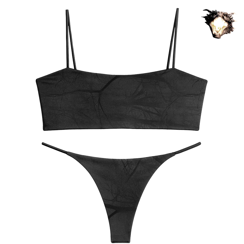 Dark Kamo Bra Set