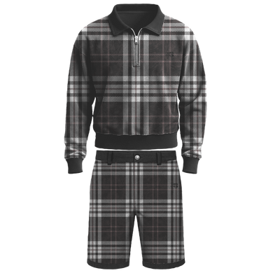 Dark Kamo Plaid Set