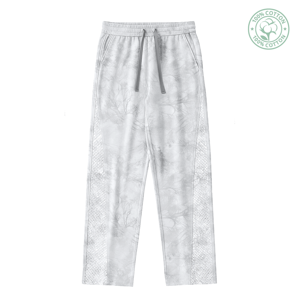 Light Kamo Oversized Sweatpants/w Rhinestones