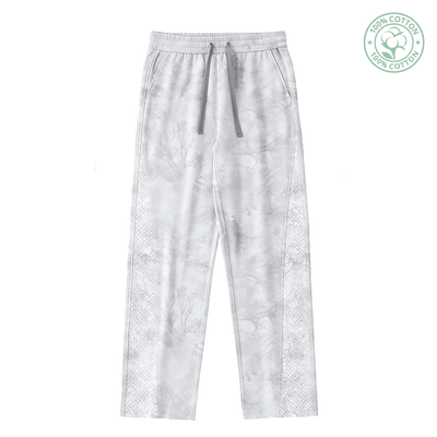 Light Kamo Oversized Sweatpants/w Rhinestones