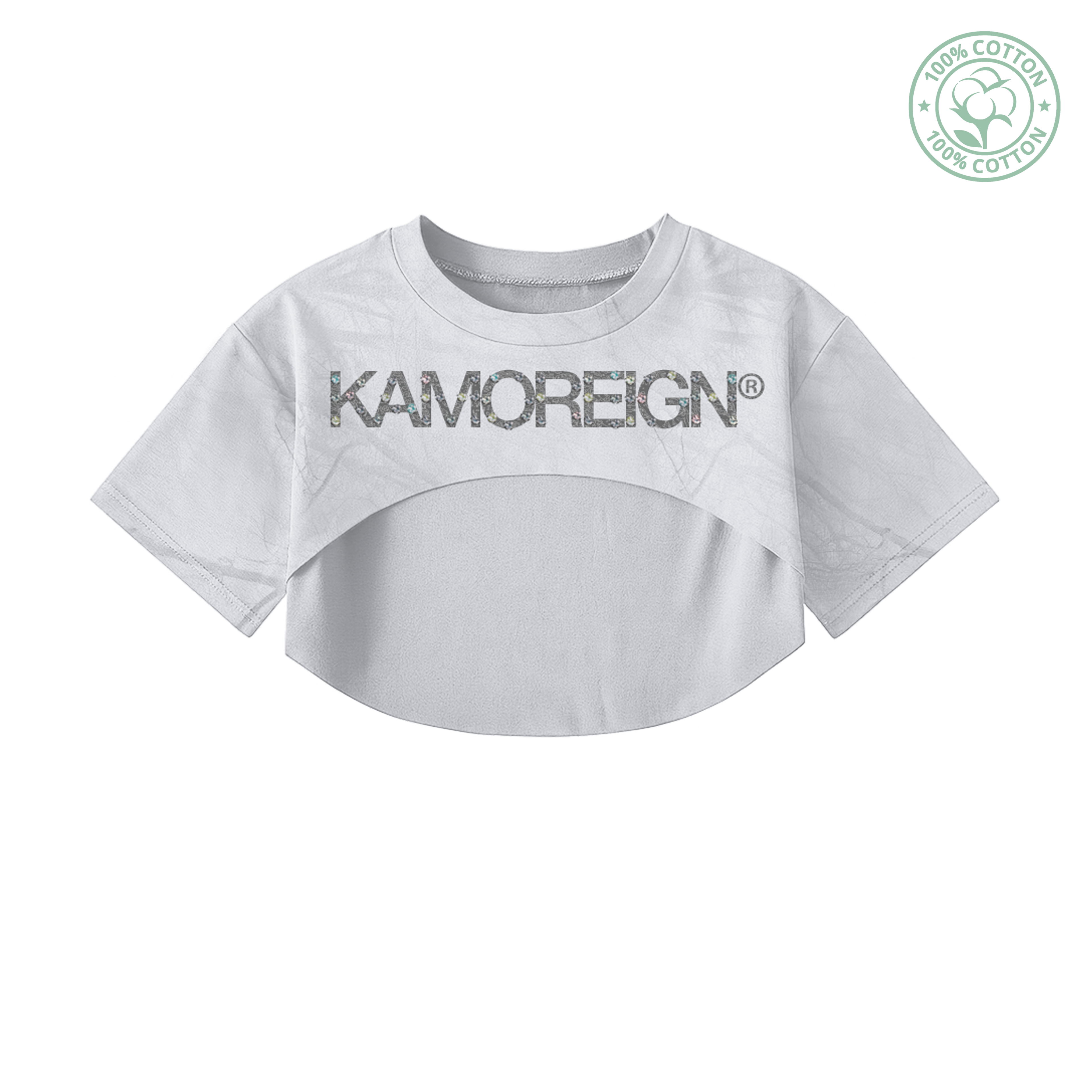 Light Kamo High Crop Top