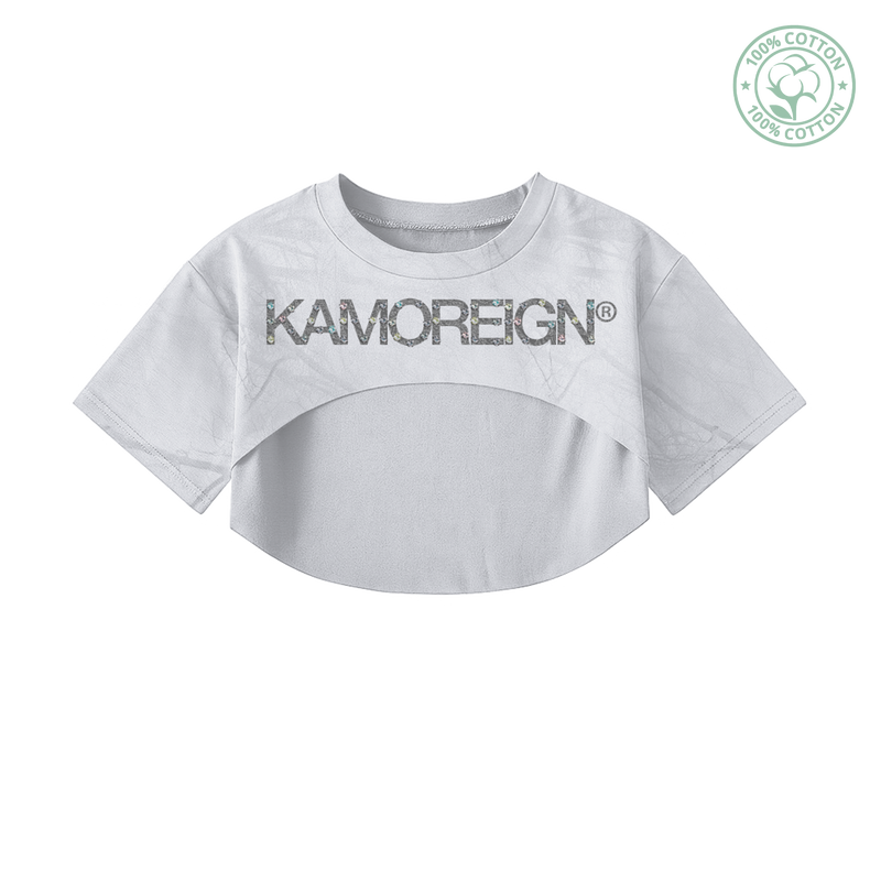 Light Kamo High Crop Top