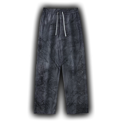 Dark Kamo Oversized Sweatpants/w Rhinestones image 0