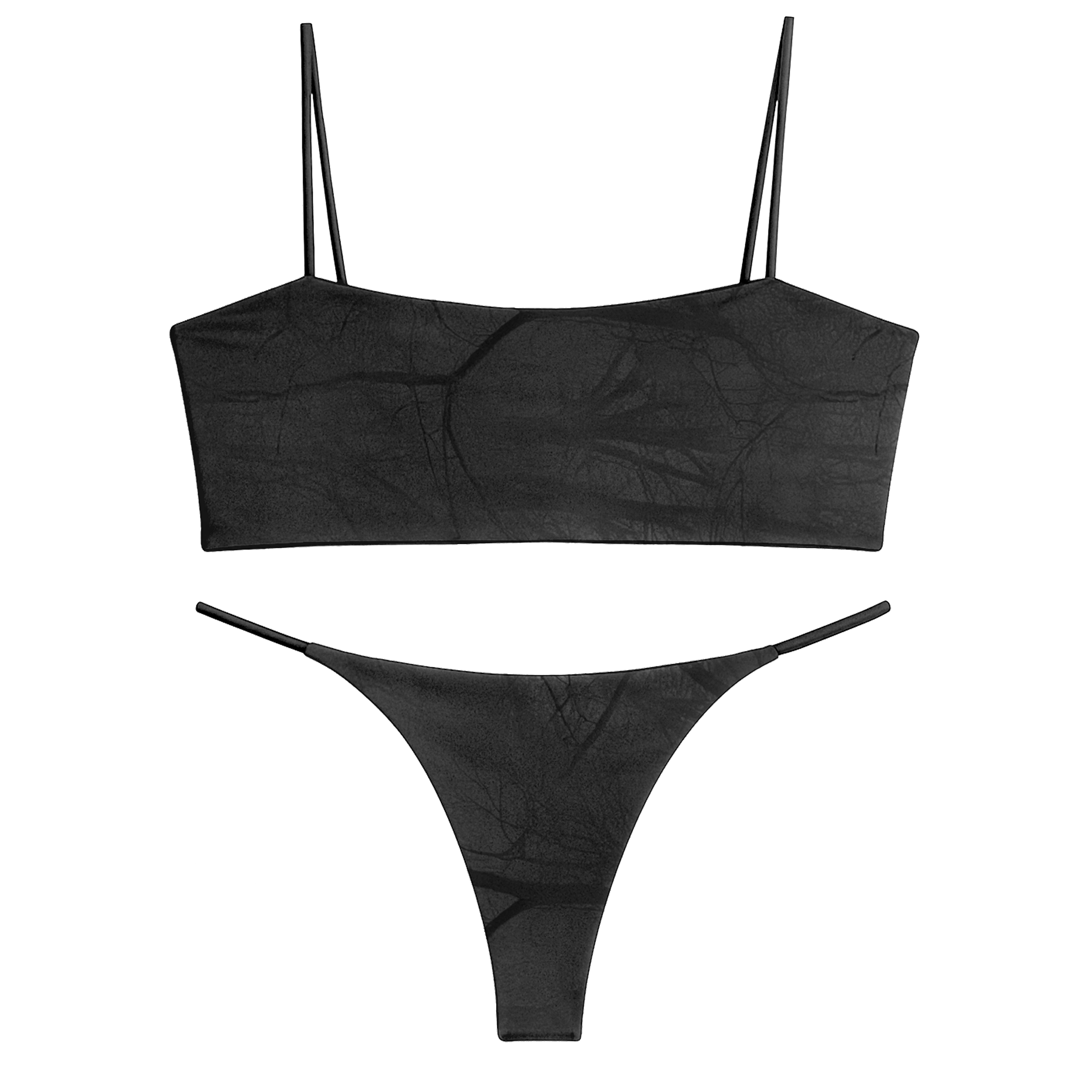 Dark Kamo Bra Set