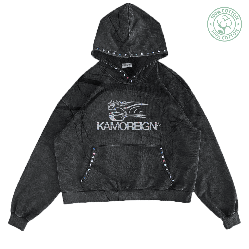 Dark Kamoreign Jewel Color Wave Hoodie