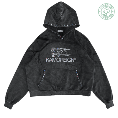 Dark Kamoreign Jewel Color Wave Hoodie