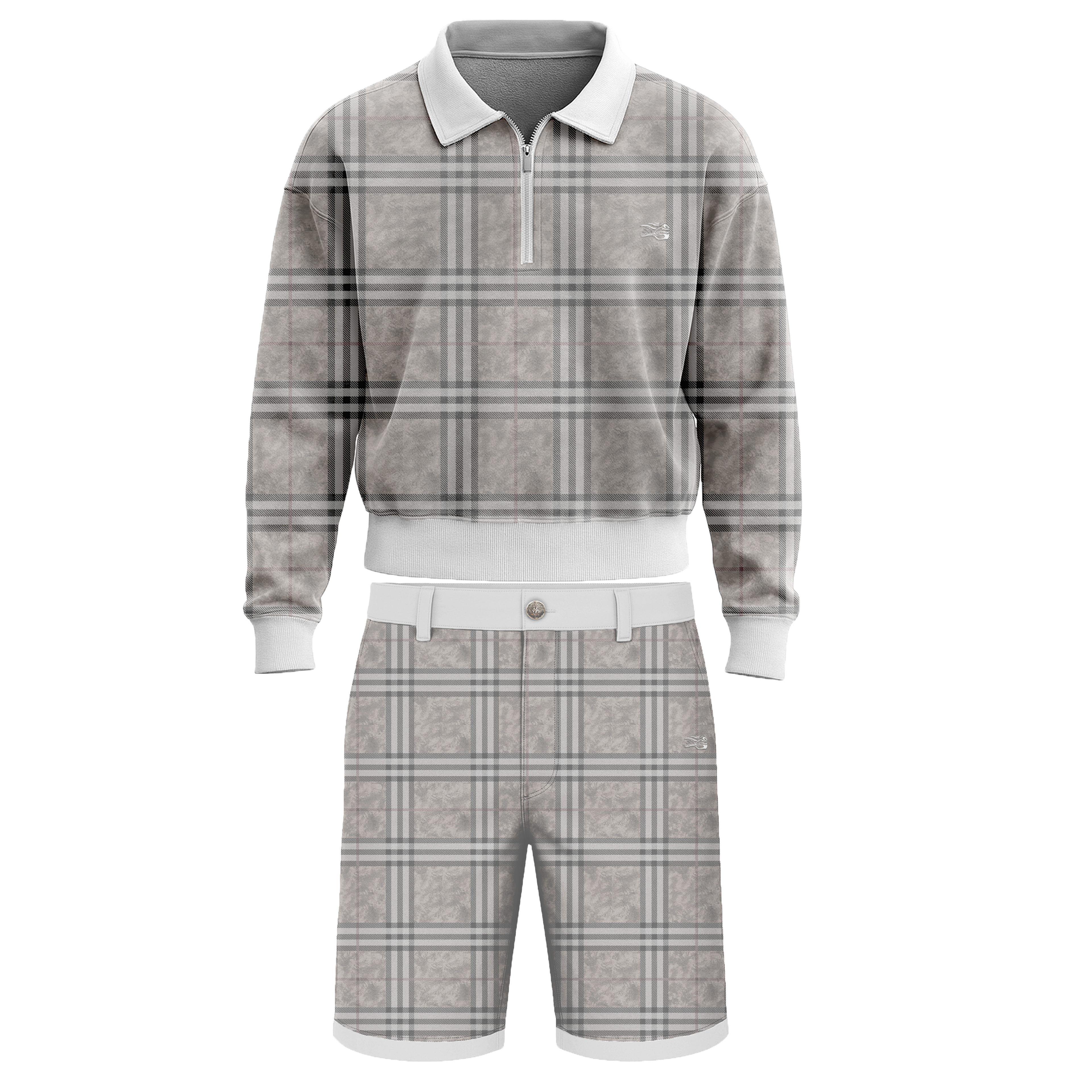 Light Kamo Plaid Set
