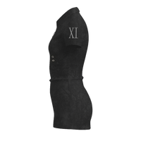 Dark Kamo Women Zip Polo Dress